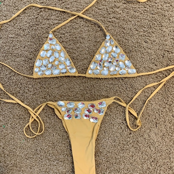 Diamond Jewel Embellished Bikini - Picture 2 of 2